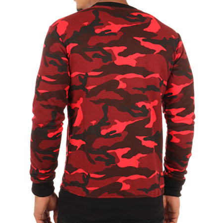VIP Clothing - Sweat Crewneck 1629 Camouflage Rouge