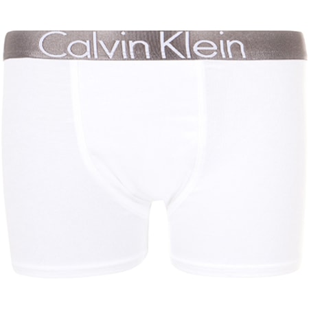 Calvin Klein - Lot De 2 Boxers Enfant Customized Stretch B70B700048 Blanc Gris Chiné