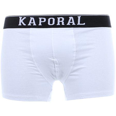 Kaporal - Lot De 3 Boxers Quad Noir Blanc Gris Chiné