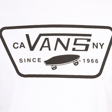 Vans - Tee Shirt Manches Longues Full Patch Raglan Noir Blanc 