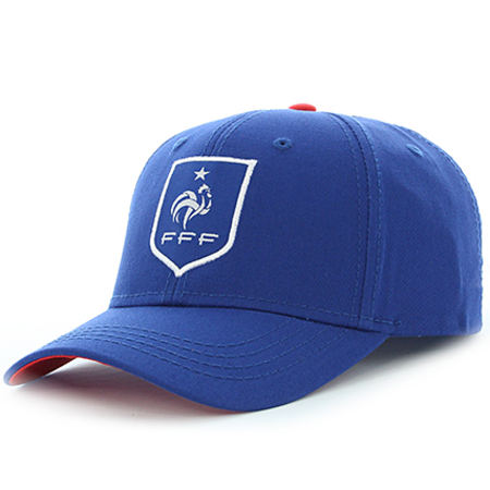 Foot - Casquette Fitted Mesh Lifestyle Federation Française Football Bleu Marine