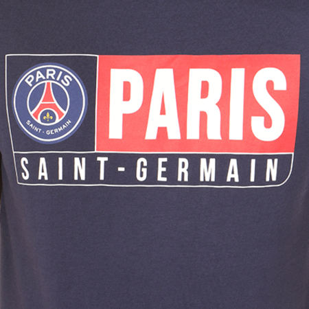 PSG - Tee Shirt Paris Saint Germain Bleu Marine