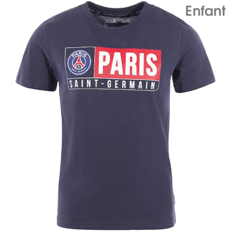Foot - Tee Shirt Enfant Paris Saint Germain Bleu Marine