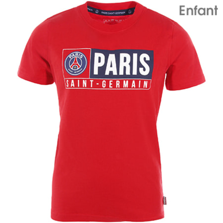 Foot - Tee Shirt Enfant Paris Saint-Germain Rouge