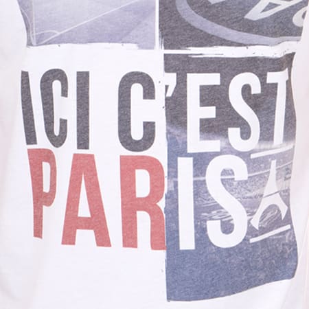 Foot - Tee Shirt Ici C'est Paris Blanc 