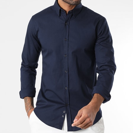 LBO - Chemise Manches Longues Slim Fit 293 Bleu Marine