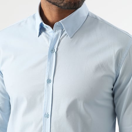 LBO - Slim Fit overhemd met lange mouwen 294 Lichtblauw
