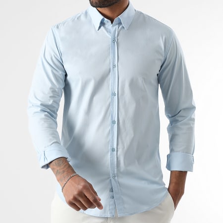 LBO - Slim Fit overhemd met lange mouwen 294 Lichtblauw