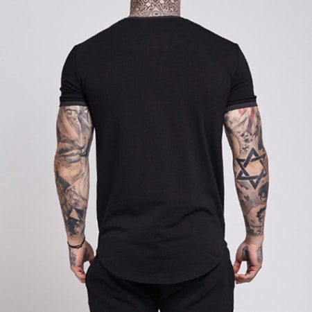 SikSilk - Tee Shirt Oversize Gym Noir