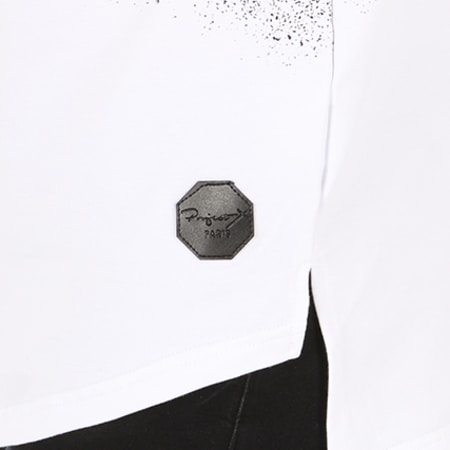 Project X Paris - Tee Shirt Oversize 88171150 Blanc Dégradé Noir 