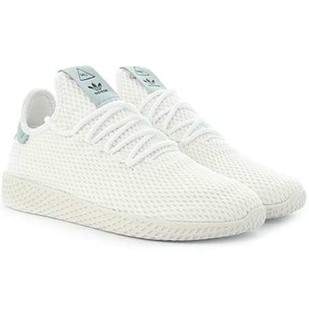 adidas - Baskets Tennis HU Pharrell Williams BY8716 Footwear White Tactile  Green - LaBoutiqueOfficielle.com