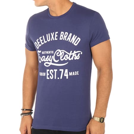 Deeluxe - Tee Shirt Write Bleu Marine
