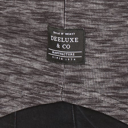 Deeluxe - Tee Shirt Oversize Ranted Noir Chiné
