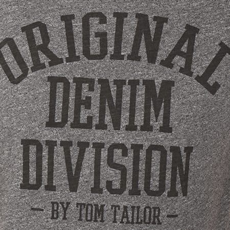 Tom Tailor - Tee Shirt 1038246-09-12 Gris Anthracite Chiné