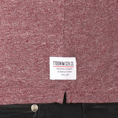 Tom Tailor - Tee Shirt 1038246-09-12 Bordeaux Chiné