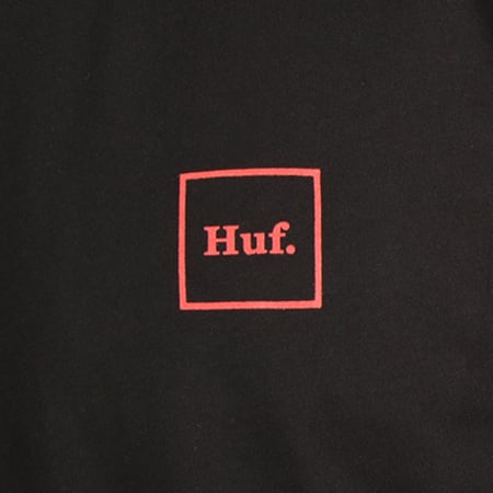 HUF - Tee Shirt Manches Longues Domestic Noir Vert Fluo 