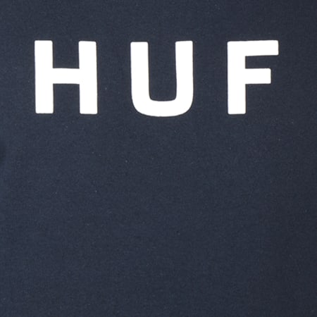 HUF - Tee Shirt Original Logo Bleu Marine