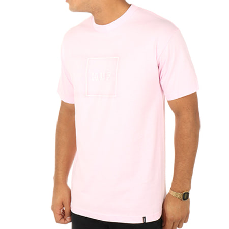 HUF - Tee Shirt Outline Box Logo Rose