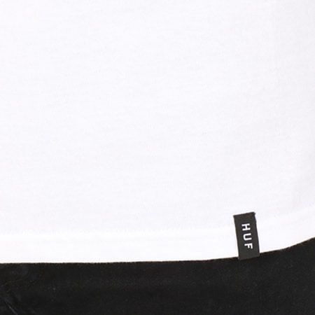 HUF - Tee Shirt Original Logo Blanc Vert