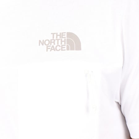 The North Face - Tee Shirt Poche Pocket Blanc 
