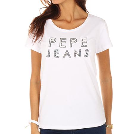 Pepe Jeans - Tee Shirt Femme Rocco Blanc 