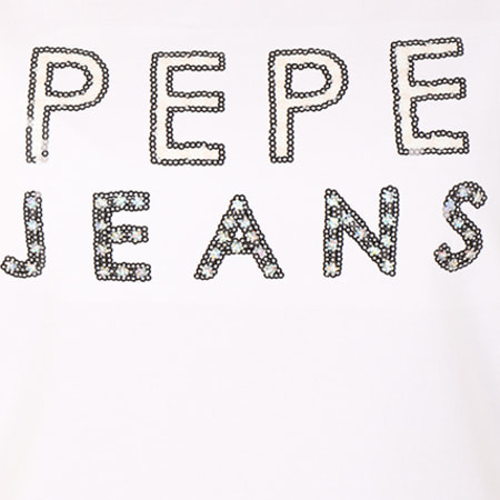 Pepe Jeans - Tee Shirt Femme Rocco Blanc 