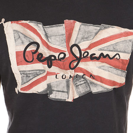 Pepe Jeans - Tee Shirt Flag Noir 