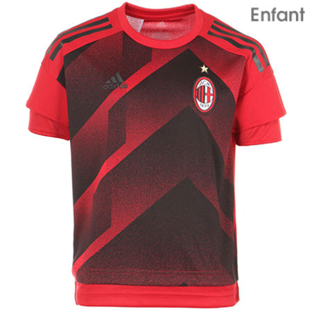 Adidas Sportswear - Tee Shirt Enfant AC Milan Preshi BS2567 Bordeaux 