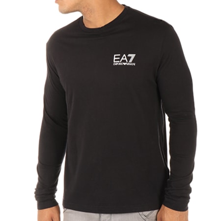 EA7 Emporio Armani - Tee Shirt Manches Longues 6YPT54-PJ30Z Noir