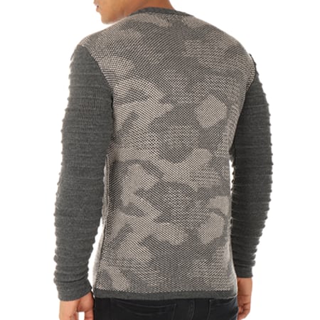 Ikao - Pull F3474 Gris Anthracite Camouflage