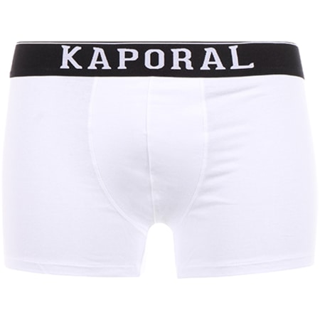 Kaporal - Lot De 3 Boxers Quad Blanc