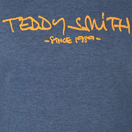 Teddy Smith - Tee Shirt Manches Longues Ti Class 3 Bleu Marine
