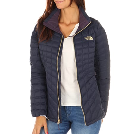 The North Face - Doudoune Femme Thermoball 3BRL Bleu Marine