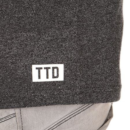 Tom Tailor - Tee Shirt Manches Longues Capuche 1055096-00-12 Noir 
