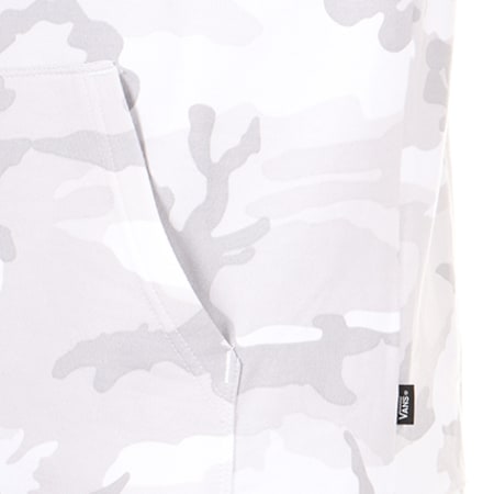 Vans - Sweat Capuche Highmore Camouflage Blanc Gris 