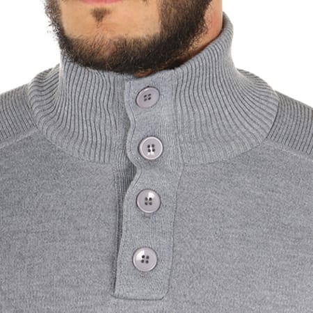 Classic Series - Pull Ramage Gris Chiné 