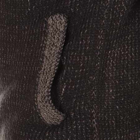 MZ72 - Cardigan Zippé Section Gris Anthracite Noir Chiné
