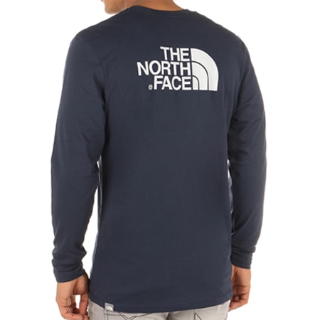 The North Face - Tee Shirt Manches Longues Easy Bleu Marine