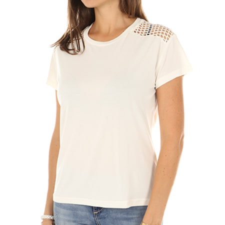 Only - Tee Shirt Femme Haly Blanc