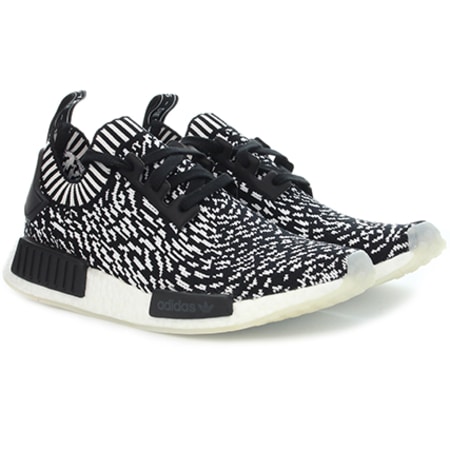Adidas Originals - Baskets NMD R1 PrimeKnit BY3013 Core Black Footwear White