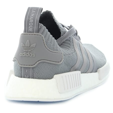Adidas Originals - Baskets NMD R1 PrimeKnit BY8762 Grey Three Footwear White