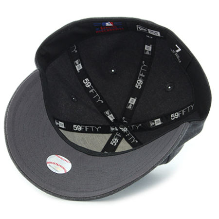 New Era - Casquette Fitted Heather 59Fifty MLB New York Yankees Gris Chiné