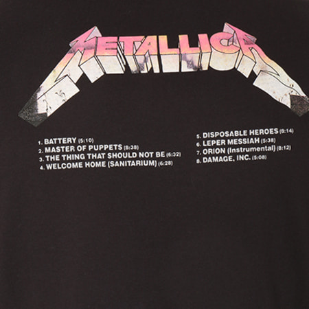Only And Sons - Tee Shirt Metallica Back Noir 