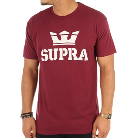 Supra - Tee Shirt Above Regular Bordeaux