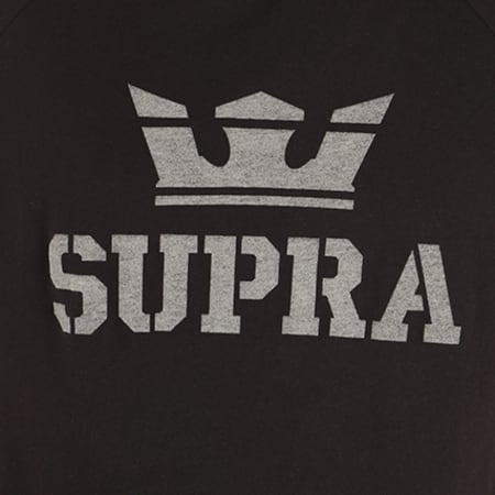 Supra - Tee Shirt Oversize Capuche Above Noir
