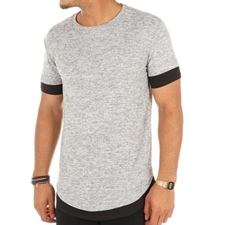 Terance Kole - Tee Shirt Oversize S6103 Gris Noir