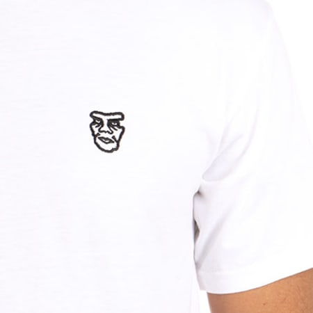 Obey - Tee Shirt Creeper Embroidered Blanc