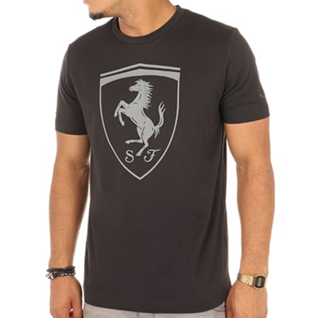 Puma - Tee Shirt Big Shield Ferrari 573467 Noir