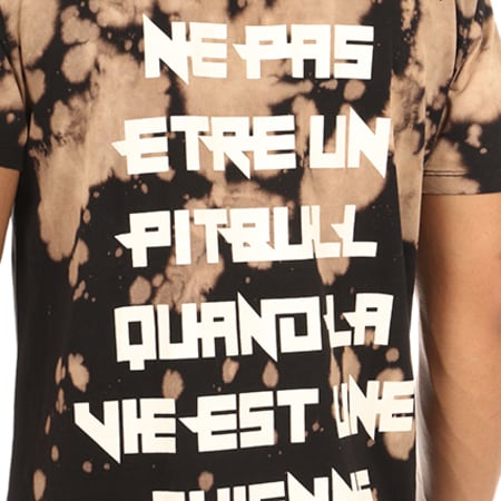 Unkut - Tee Shirt Oversize Pitbull Noir Ecru