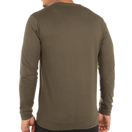 MZ72 - Tee Shirt Manches Longues Poche Tampery Vert Kaki Camouflage